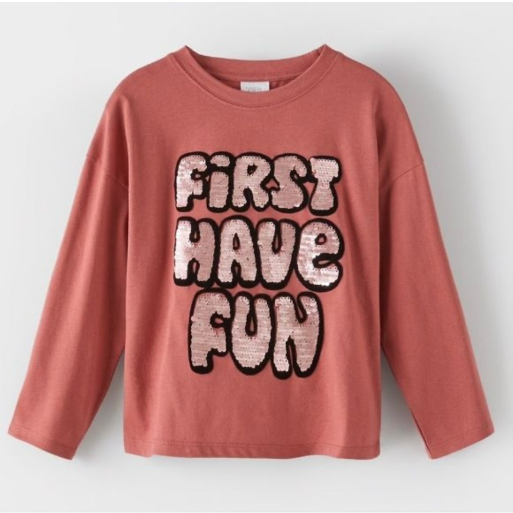 Zara Reverse Sequin Top
